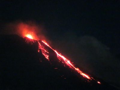 Photo Mt Etna Christmas Eve 2022 Mt Etna On A Big Eruption At Christmas Eve 2018