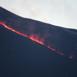 Mount Etna, new fracture and lava stream on May 2022